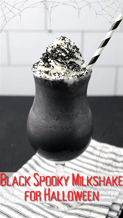 How To Make A Black Spooky Milkshake For Halloween The TipToe Fairy