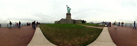 Statue Of Liberty on Liberty Island, New York City, United States 360 ...