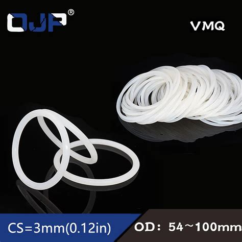 White Silicon Ring Silicone Vmq Oring Od