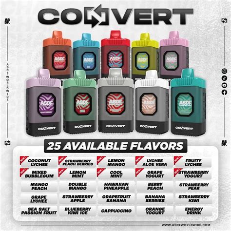 ASDF CONVERT 10 000 PUFF STARTER KIT Vape Pod Wholesale Malaysia