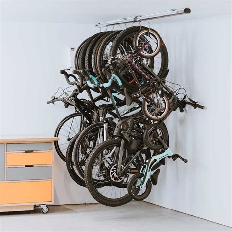 Stashed Products Announces The Spacerail A Space Saving Bike Storage