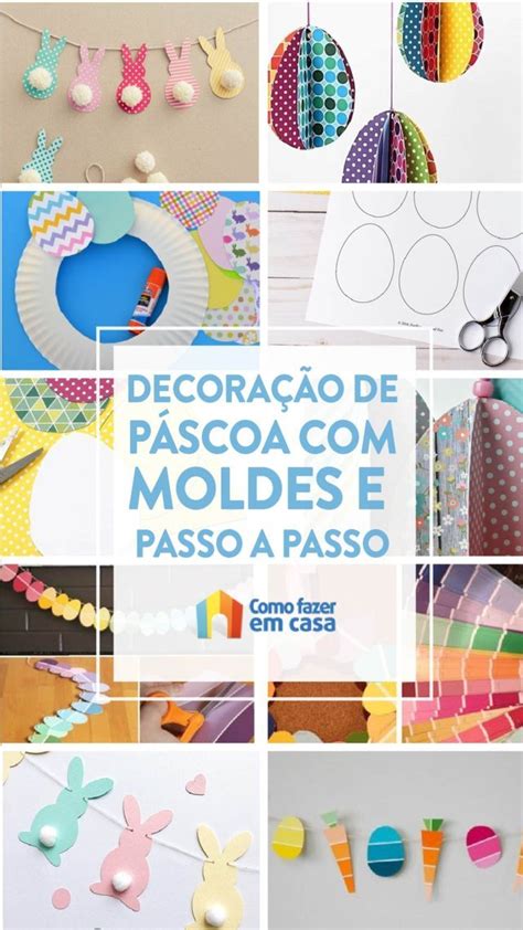 Dica para a decoração da Páscoa molde artesanatos de páscoa