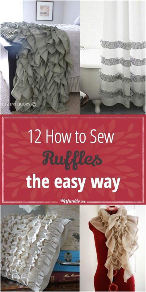 How To Sew Ruffles The Easy Way Sewing Ruffles Ruffle Diy Trendy