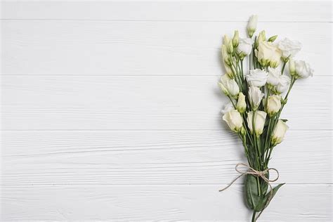 HD wallpaper: Flowers, White, Bouquet, Eustoma, Pink background | Wallpaper Flare