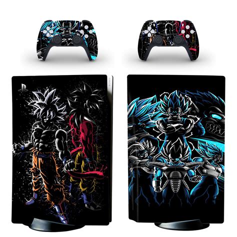 Dragon Ball Z PS5 Skin Sticker For PlayStation 5 And Controllers Design