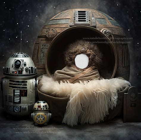 Poppet – Newborn Digital Backdrop- Star wars Inspired 3 – The Child ...