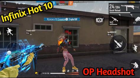 Infinix Hot 10 Free Fire Gameplay Test 6GB Ram 128GB Storage