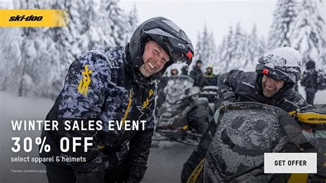 Ski Doo Get 30 Off Ski Doo And Lynx Apparel And Helmets Promotion