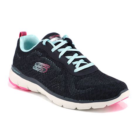 Skechers Damen Sneaker Flex Appeal 3 0 Textil Memory Foam Qvc De