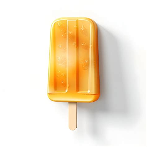 Premium Photo Ice Cream On Stick Isolated On A White Background 3d Render