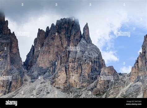 The Toni Demetz Refuge Rifugio In The Sassolungo Langkofel Mountain