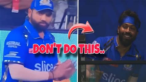 Rohit Sharma Request Fans To Stop Booing Hardik Pandya Mi Vs Rr