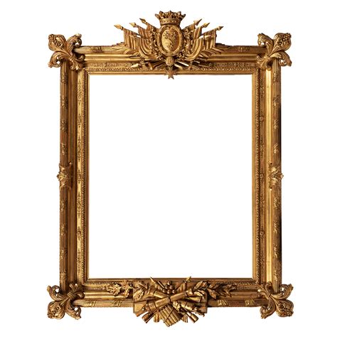 Cadre En Bois Dor De Style Louis Xiv Royal Provenance Royal Provenance