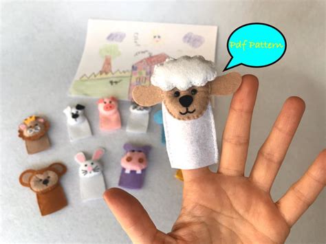 Ithinksew Patterns And More Sheep Finger Puppet Pattern