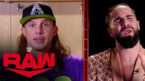 Matt Riddle Engages In A War Of Words With Seth “freakin” Rollins Raw