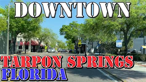 Tarpon Springs Florida 4k Downtown Drive Youtube