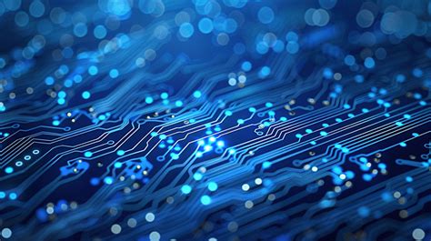 Ai Generated Circuit Board Cyber Technology Blue Background Circuit