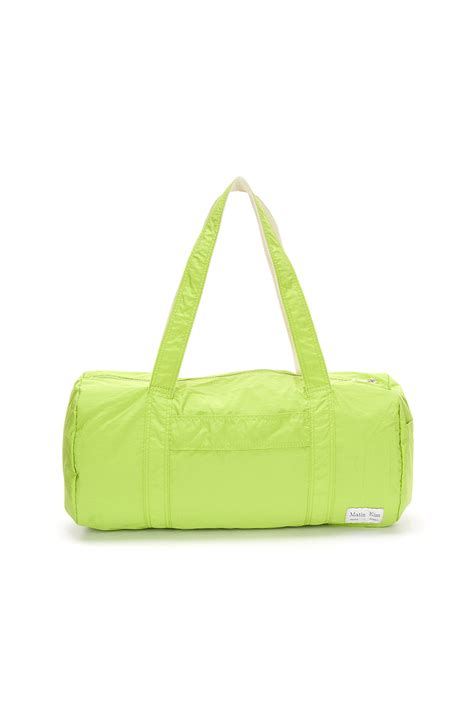 Logo Sporty Duffel Bag In Light Green Matinkim