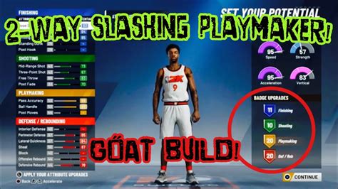 How To Make The Best 2 Way Slashing Playmaker Nba 2k20 Dominant All Around Pg Build Best