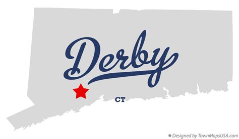 Map of Derby, CT, Connecticut