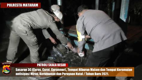 Patroli Skala Besar Gabungan TNI Polri Dinas Perhubungan Dan Sat Pol