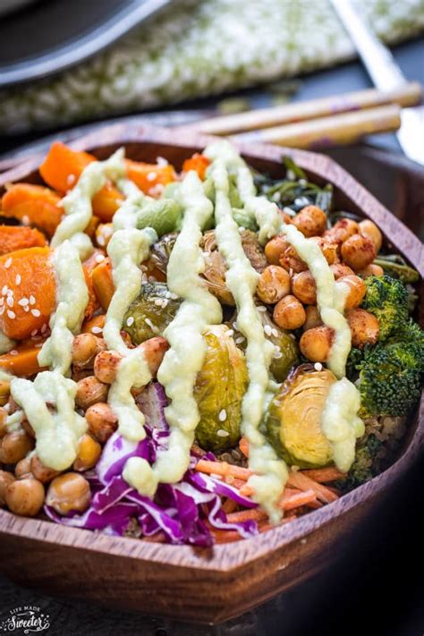 Roasted Vegetable Buddha Bowls Life Made Sweeter