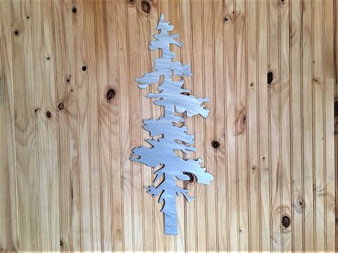 Pine Tree Metal Wall Art Pines Mountains Nature Lover Trees Home Decor