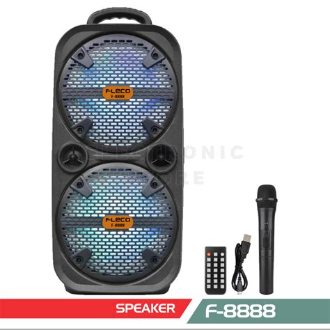 Jual Speaker Meeting Karaoke Portable 8 X 2pcs Fleco F 8888 Speaker