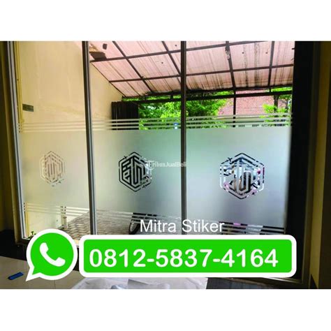 Stiker Kaca Jogja Sandblast Es Buram Kaca Film Sticker Custom Cutting