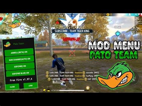 WOW MOD MENU FREE FIRE PATO TEAM ACTUALIZADO MEDIAFIRE 2023