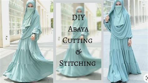 DIY Abaya Balloon Sleeve Cutting And Stitching Tutorial Easy For