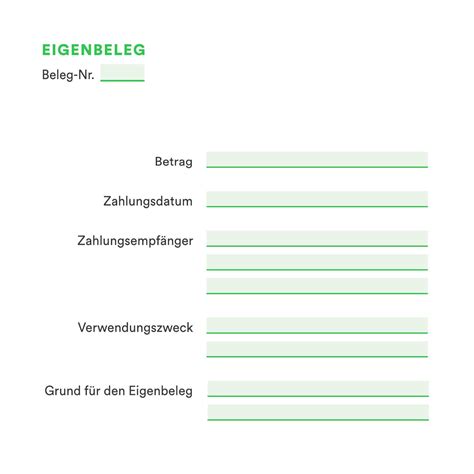 Eigenbeleg Vorlage Editierbar A5 Pdf DocDroid