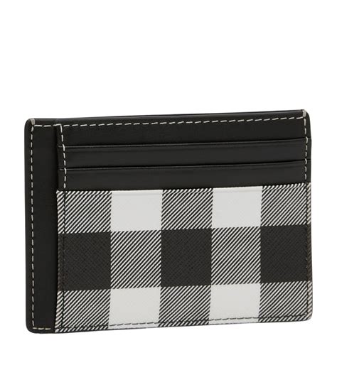 Burberry Exaggerated Check Card Holder With Money Clip Harrods Gr