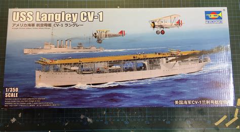 Military Sea Vehicle Models Kits Trumpeter Uss Langley Cv