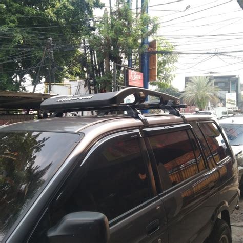 Jual ROOF RACK BAGASI ATAS MOBIL ISUZU PANTHER CROSS BAR MEREK