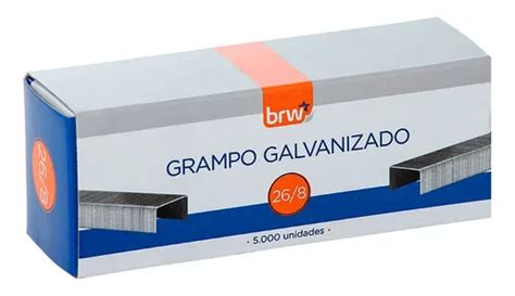 Grampo 26 8 Galvanizado Brw 10 000 Unidades