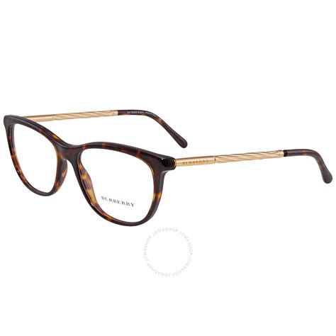 Burberry Ladies Tortoise Round Eyeglass Frames Be2189300252 8053672378580 Eyeglasses Burberry