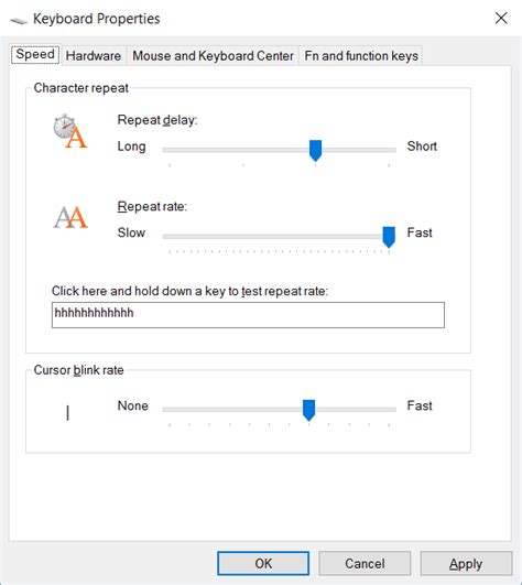 Adjust Windows Keyboard Repeat Rate Better Living Through Technology