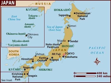 Map of Japan - Medieval Japan