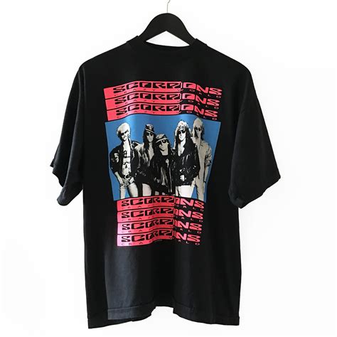 Vintage 1991 Scorpions Crazy World Tour Camiseta Talla Xl Etsy España