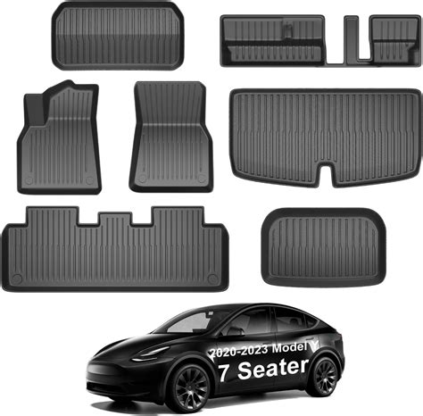 Taptes 9pcs For Model Y 7 Seater Floor Mats 2024 2023 2022 2021 2020for Model Y 7