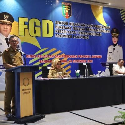 Pemprov Sekdaprov Lampung Fahrizal Darminto Membuka Fgd Optimalisasi