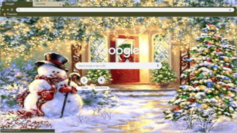 Snowman Chrome Theme - ThemeBeta