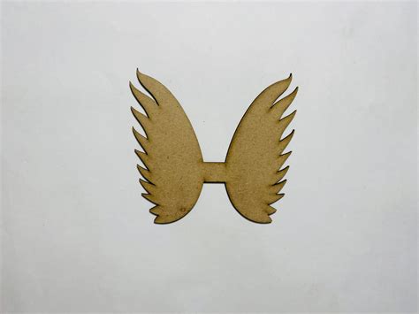 Laser Cut Wood Angel Wings Cutout Angel Wings Shape Svg Dxf Cdr Ai Pdf