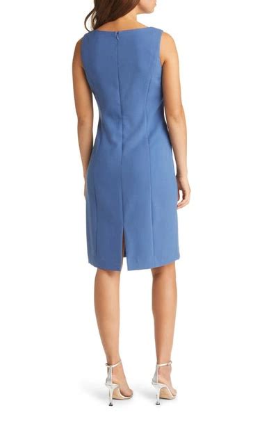 Tahari Asl Beaded Jacket And Sheath Dress In River Blue Modesens