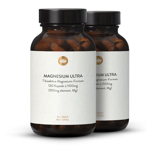 Magnesium Komplex Ultra Bioaktive Mg Formen X Kapseln Sunday