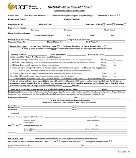 Us Army Leave Form Fillable Printable Forms Free Online