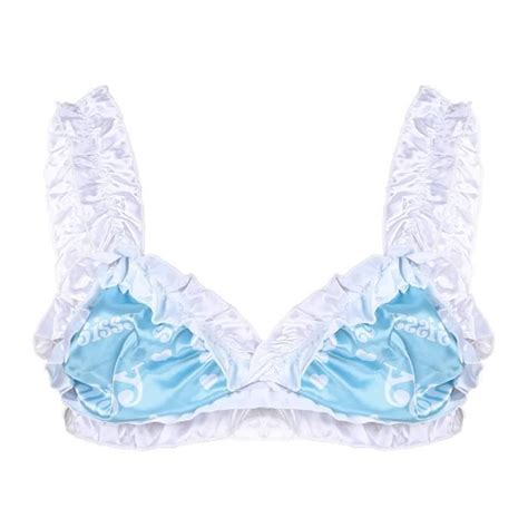 Yoojia Ensemble Lingerie Sissy Homme Soutien Gorge Sans Armatures Bra