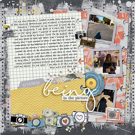 Digital Scrapbook Template Artsy Journal 30 Scrapping With Liz