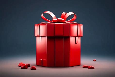 Premium Photo | Red gift box for present